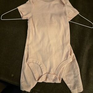 Carter’s Baby Ribbed Bodysuit & Pants Set | 6 Months | Blush Pink